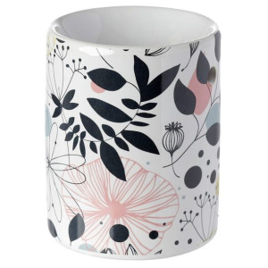 Ceramiczny podgrzewacz olejków - Kwiaty szkic