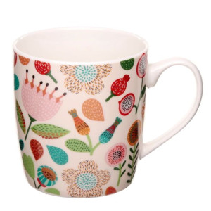 Kubek porcelanowy - Kwiaty jesieni