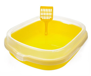Kuweta Polly Happet  plastikowa żółta 49x40x13cm