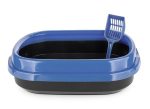 Kuweta Polly Happet plastikowa niebieska 49x40x13cm