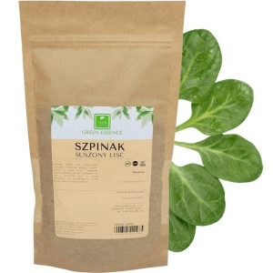 Szpinak suszony liście 100 g - naturalny barwnik i dodatek do smoothie sała