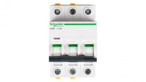 Wyłącznik nadprądowy 3P C 10A 6kA AC iC60N-C10-3 A9F04310