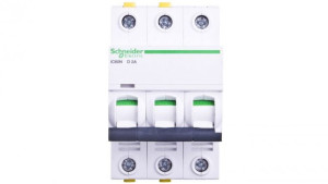 Wyłącznik nadprądowy 3P D 2A 6kA AC iC60N-D2-3 A9F05302