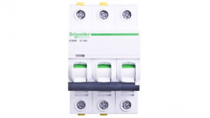 Wyłącznik nadprądowy 3P D 10A 6kA AC iC60N-D10-3 A9F05310