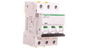 Wyłącznik nadprądowy 3P D 20A 15kA AC iC60H-D20-3 A9F08320