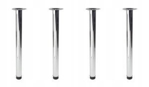Nogi do stołu biurka regulacja chrom 710MM 4szt