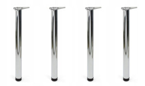 Nogi do stołu biurka regulacja 710 mm chrom 4 szt