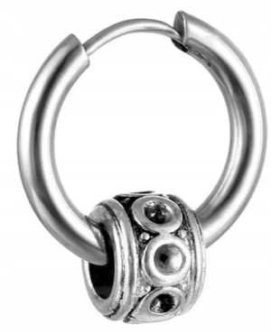 Kolczyk Do Ucha HUGGIE Retro Punk Gothic STAL