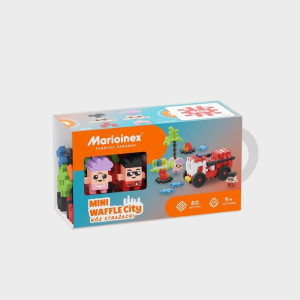 Klocki Mini Waffle City Wóz Strażacki MARIOINEX 80