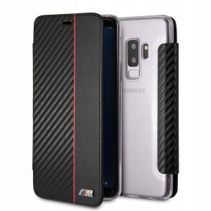 Etui book BMW BMBKTRS9LCAPRBK S9 Plus G965 czarny/
