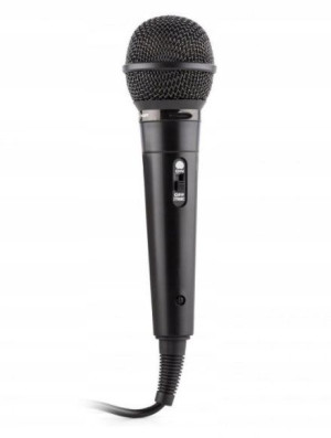 9536 mikrofon dynamiczny karaoke czarny kabel