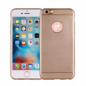 Etui Carbon Fiber MOTO G5S złoty /gold