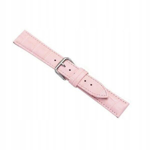 Beline pasek Watch 20mm Croco różowy/pink