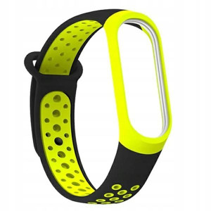 Beline pasek Mi Band 3/4 design czarno-żółty/black