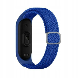 Beline pasek Mi Band 3/4 Textile niebieski/sky blu