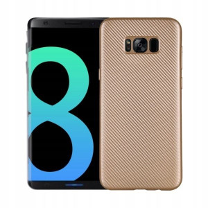 Etui Carbon Fiber Samsung S8 G950 złoty /gold
