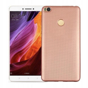 Etui Carbon Fiber Xiaomi Mi MAX 2 różowo -złoty/ro