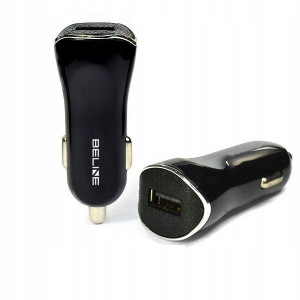 Ład. sam. Beline 1xUSB 1A czarna/black (only head)