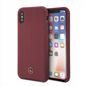 Mercedes MEHCPXSILRE iPhone X/ Xs hard case czerwo