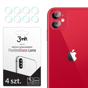 Szkło hybrydowe na obiektyw aparatu 3MK Lens Protection Apple iPhone 11 [4