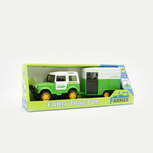 Auto Z Przyczepą Do Przewozu Koni 32 Cm.