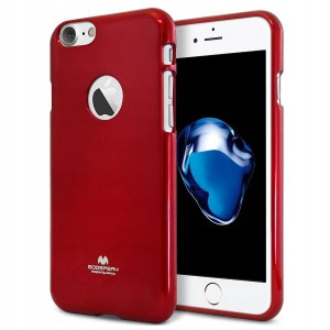 Mercury Jelly Case iPhone X czerwony/red wycięcie/