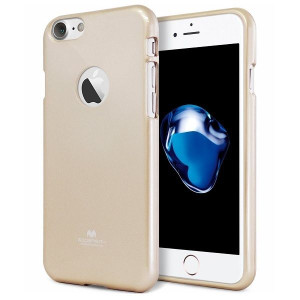 Mercury Jelly Case iPhone X złoty/gold wycięcie/ho