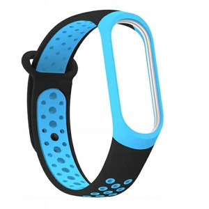 Beline pasek Mi Band 7/6/5 granatowo-biały/navy bl