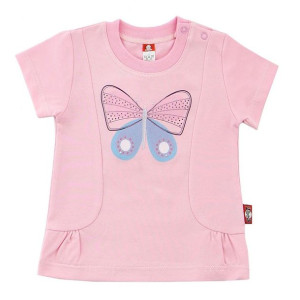 2be3 Bluzeczka R.68 Motyl Różowa