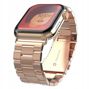 Mercury pasek Metal Apple Watch 42mm różowo złoty/