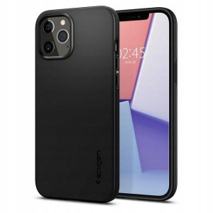 Spigen Thin Fit iPhone 12/12 Pro czarny/black ACS0