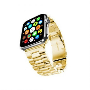 Mercury pasek Metal Apple Watch 42/44/45 mm złoty/