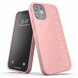 SuperDry Snap iPhone 12 mini Compostable Case różo