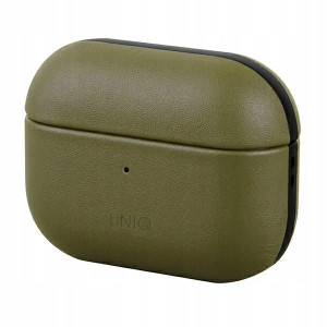 UNIQ etui Terra AirPods Pro Genuine Leather oliwko
