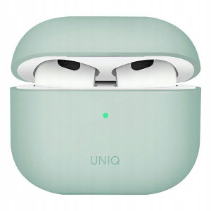 UNIQ etui Lino AirPods 3 gen. Silicone zielony/min