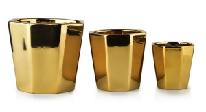 Neva Gold Komplet 3 Doniczek Xl:16xh14/l:12,5xh12/m:8,5h9cm
