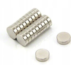 Magnes Neodymowy Walcowy Magnesy 10szt 8x2 Mocne