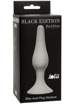 Plug-Slim Anal Plug Medium Grey
