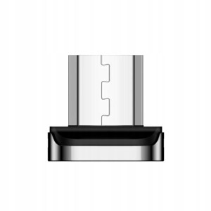 USAMS Adapter magnetyczny U28 micro USB bulk srebr
