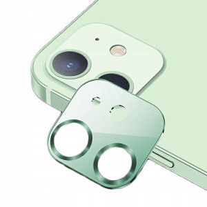 USAMS Camera Lens Glass iPhone 12 mini metal zielo