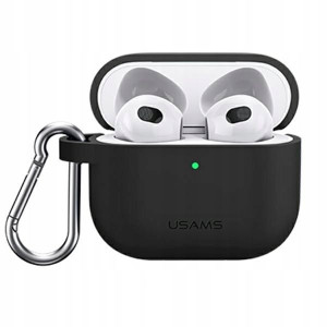 USAMS Etui ochronne do AirPods 3 silicon czarny/bl