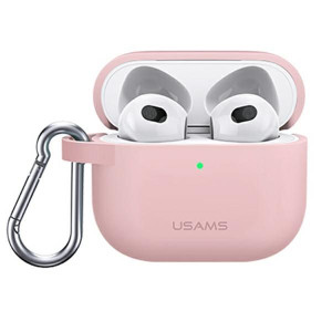 USAMS Etui ochronne do AirPods 3 silicon różowy/pi