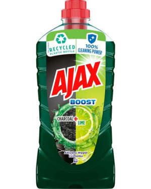 AJAX Płyn 1L do podłóg BOOST CHaRCOAL&LIME
