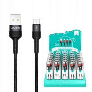 USAMS Kabel pleciony U26 microUSB 1m 1szt. for set