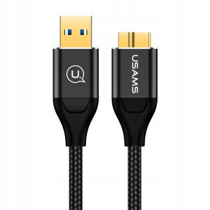 USAMS Kabel pleciony U19 USB 3.0 micro USB B do dy