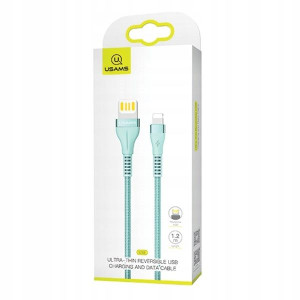 USAMS Kabel pleciony U33 lightning 1,2m 2A Fast Ch