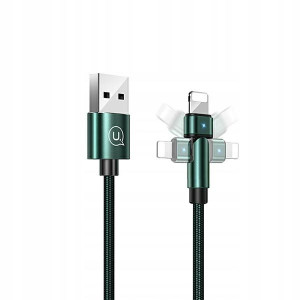 USAMS Kabel pleciony obrotowy U60 2A Lightning zie