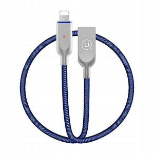 USAMS Kabel power-off U-Sun Lightning niebieski/bl