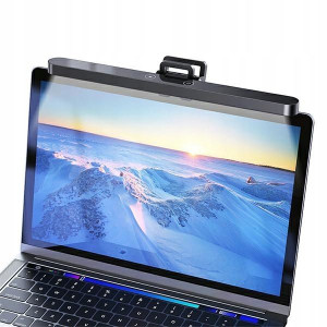 USAMS Lampka LED na laptop U-View Series czarny/bl