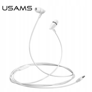 USAMS Słuchawki stereo EP-37 3,5 mm biały/white HS
